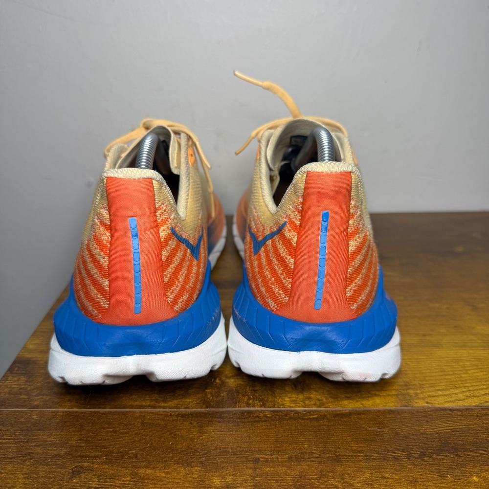 Hoka Mach 5 Running Shoes Mens Size 10.5 D Peach Blue 1127893 - Picture 4 of 7